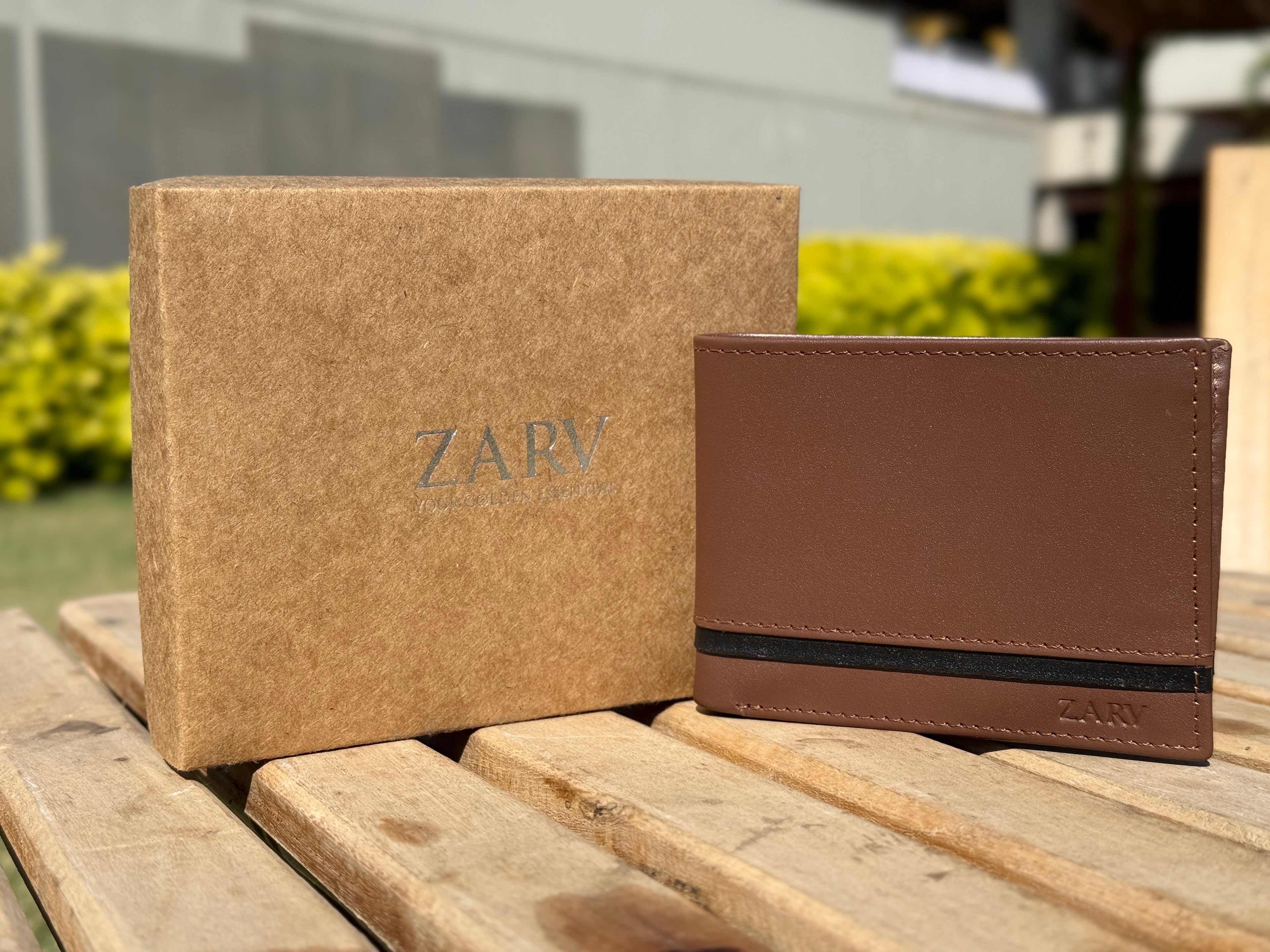 Horizon Brown | Handcrafted Cow Leather Wallet in Pakistan | ZARV