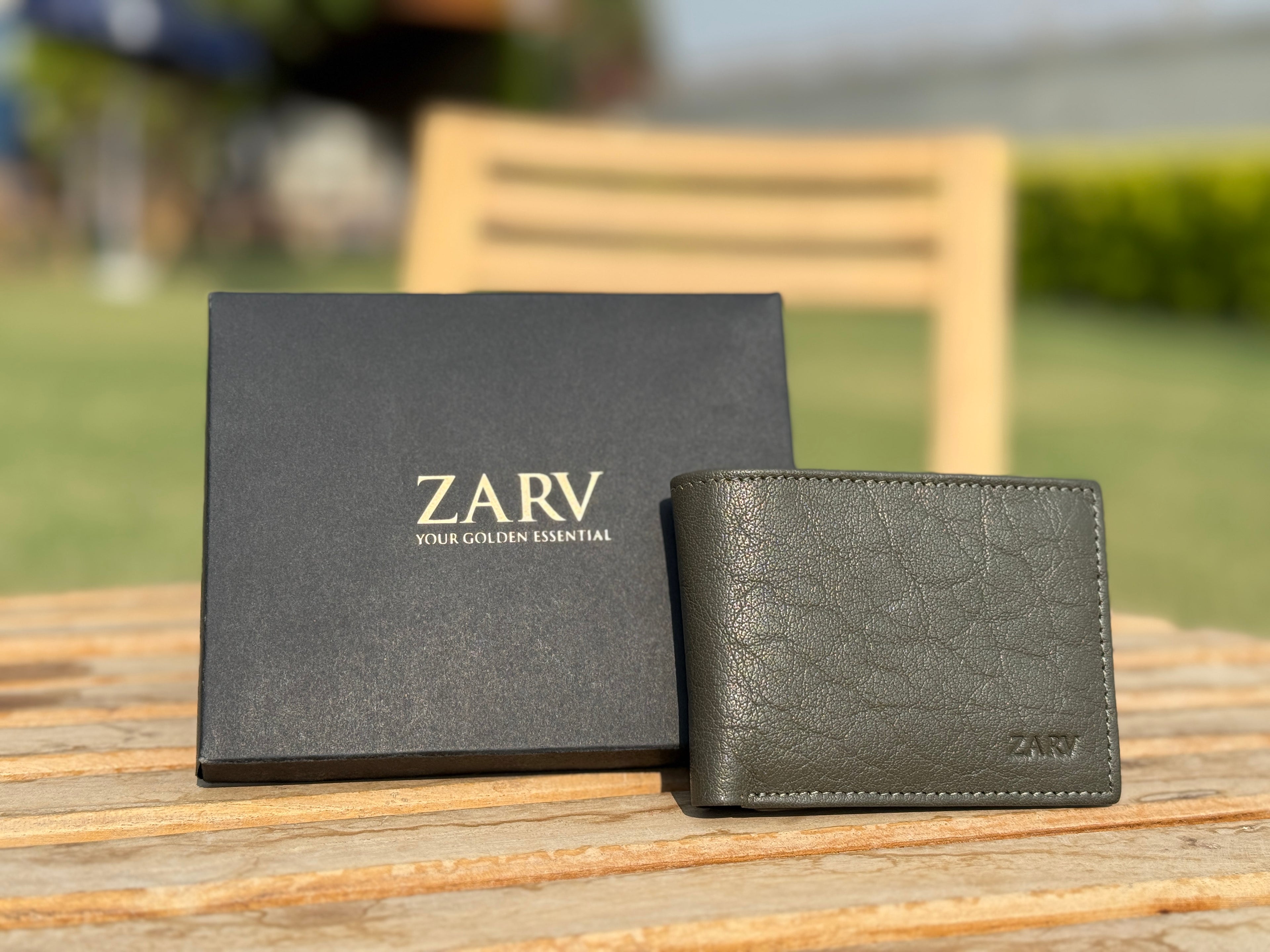 Vantage Olive Green Wallet | Modern Slim Bifold & 9 Card Slots