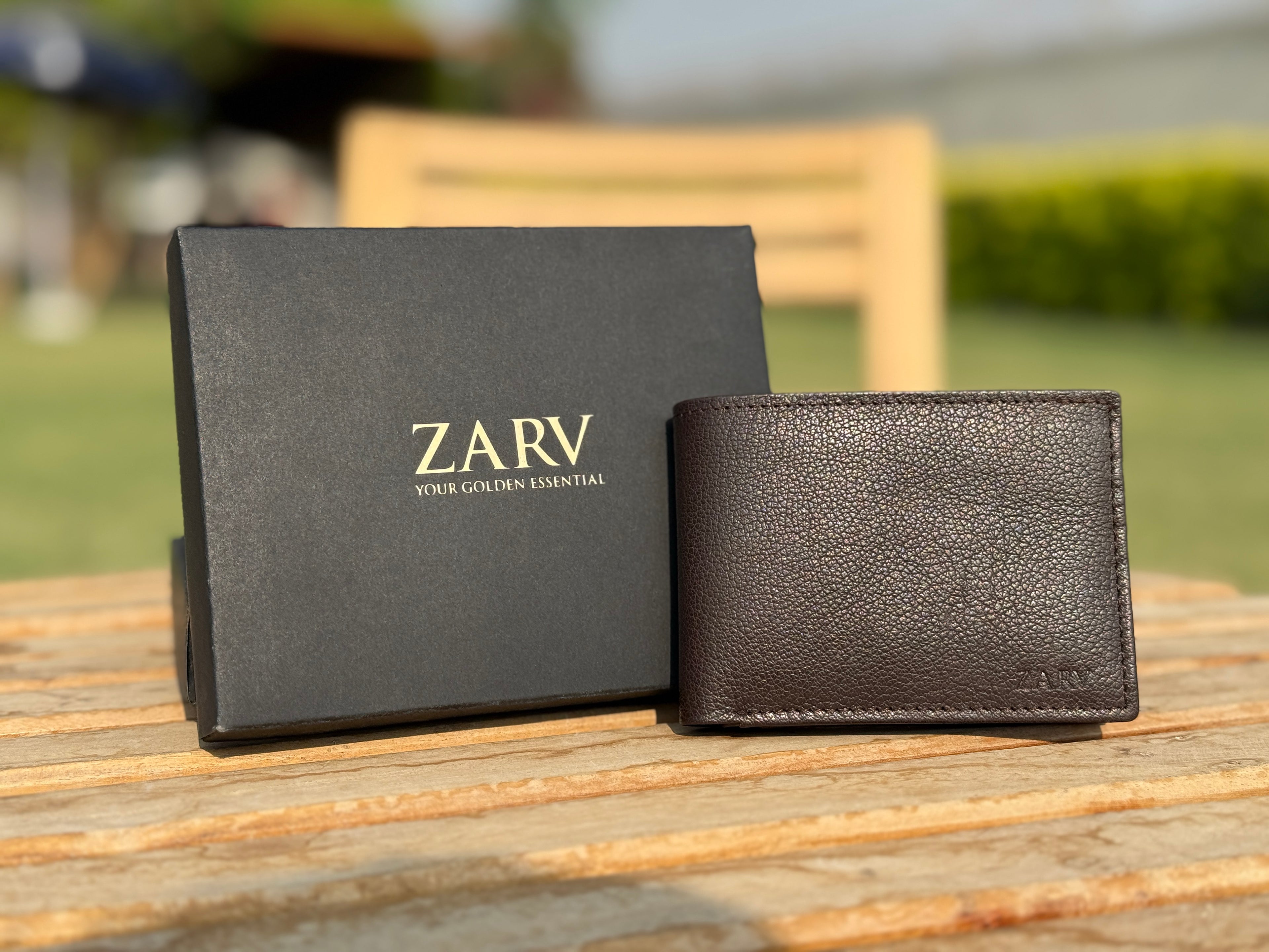Vantage Deep Brown Leather Wallet | Soft Full Grain Slim Fold | ZARV