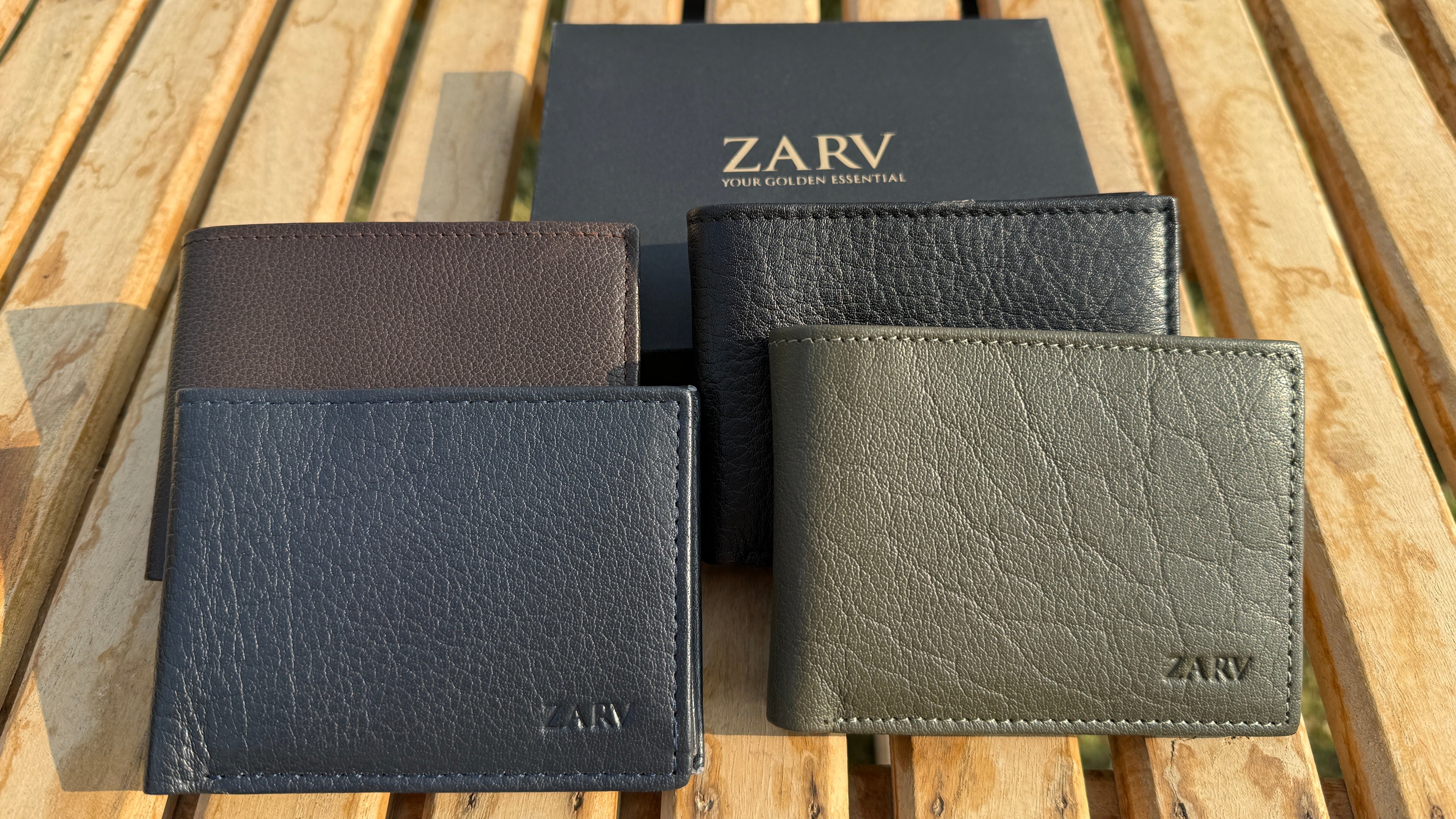 Vantage Deep Brown Leather Wallet | Soft Full Grain Slim Fold | ZARV