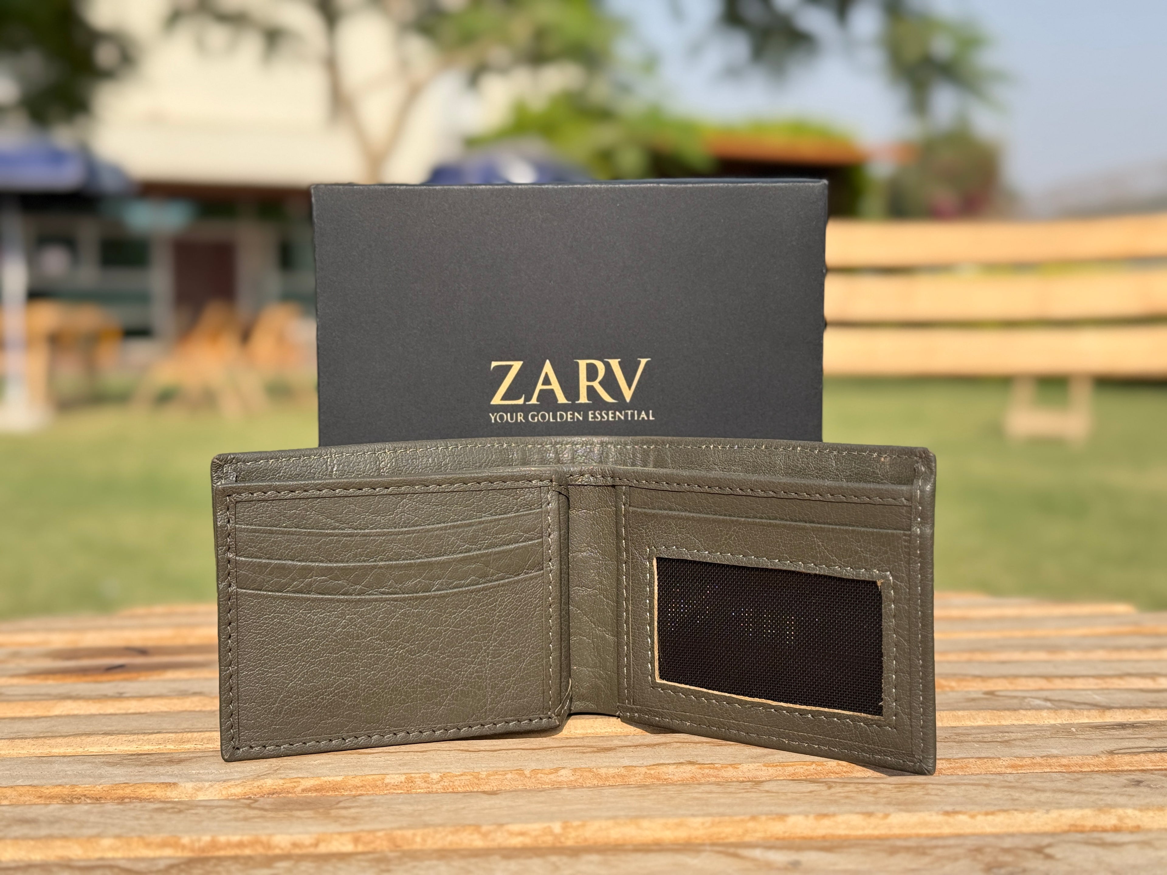 Vantage Olive Green Wallet | Modern Slim Bifold & 9 Card Slots