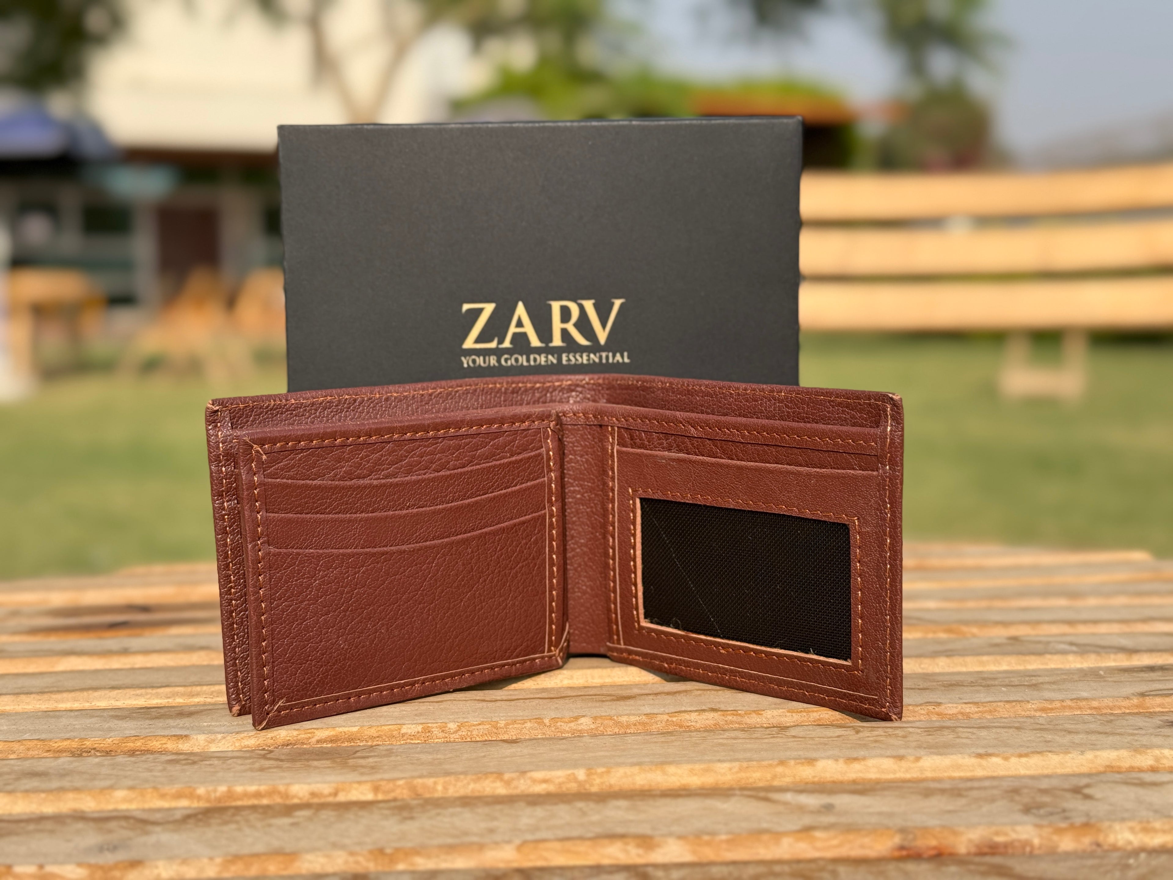 Vantage Maroon Leather Wallet | Luxury Soft Grain Slim Bifold | ZARV