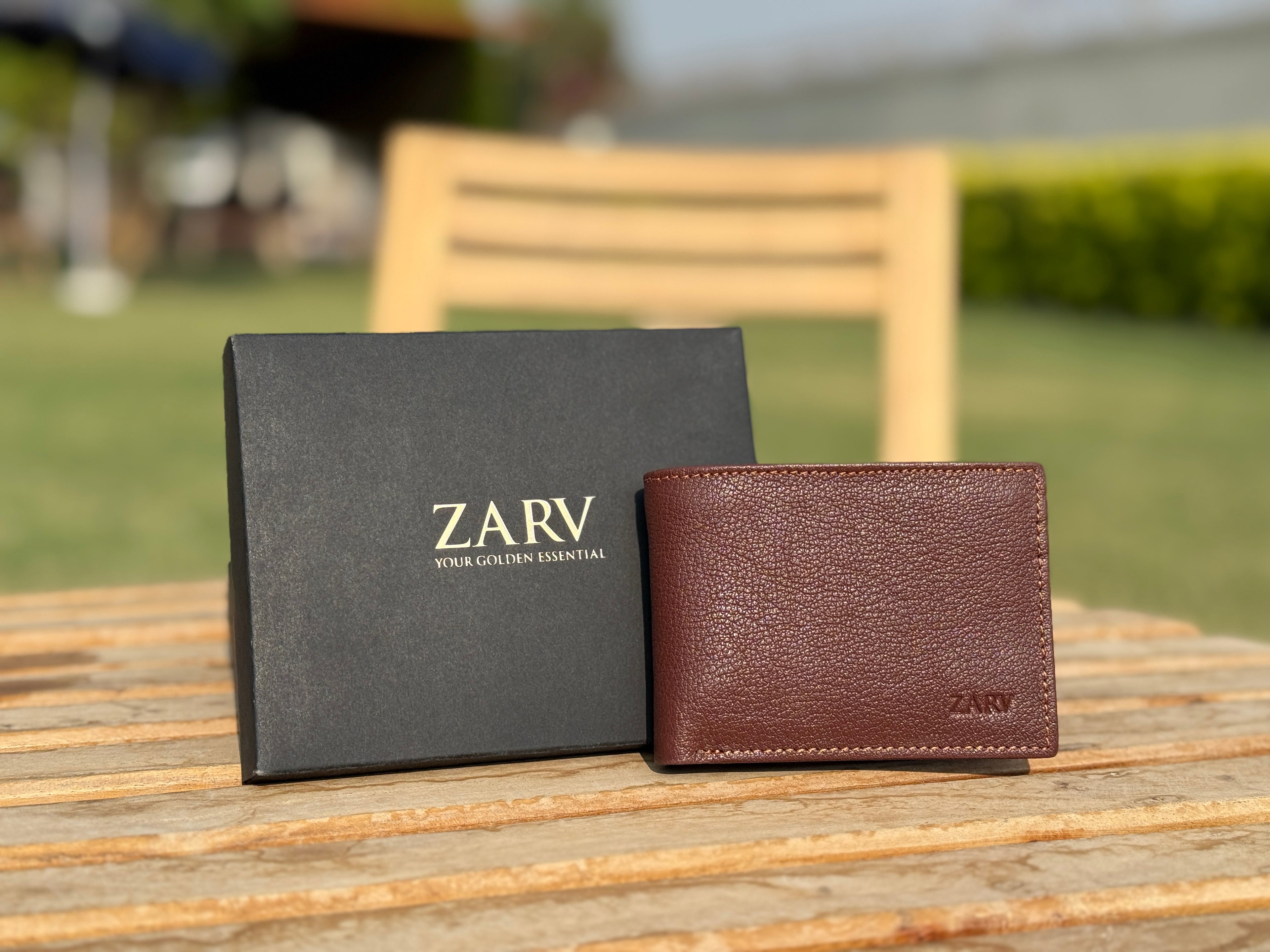 Vantage Maroon Leather Wallet | Luxury Soft Grain Slim Bifold | ZARV