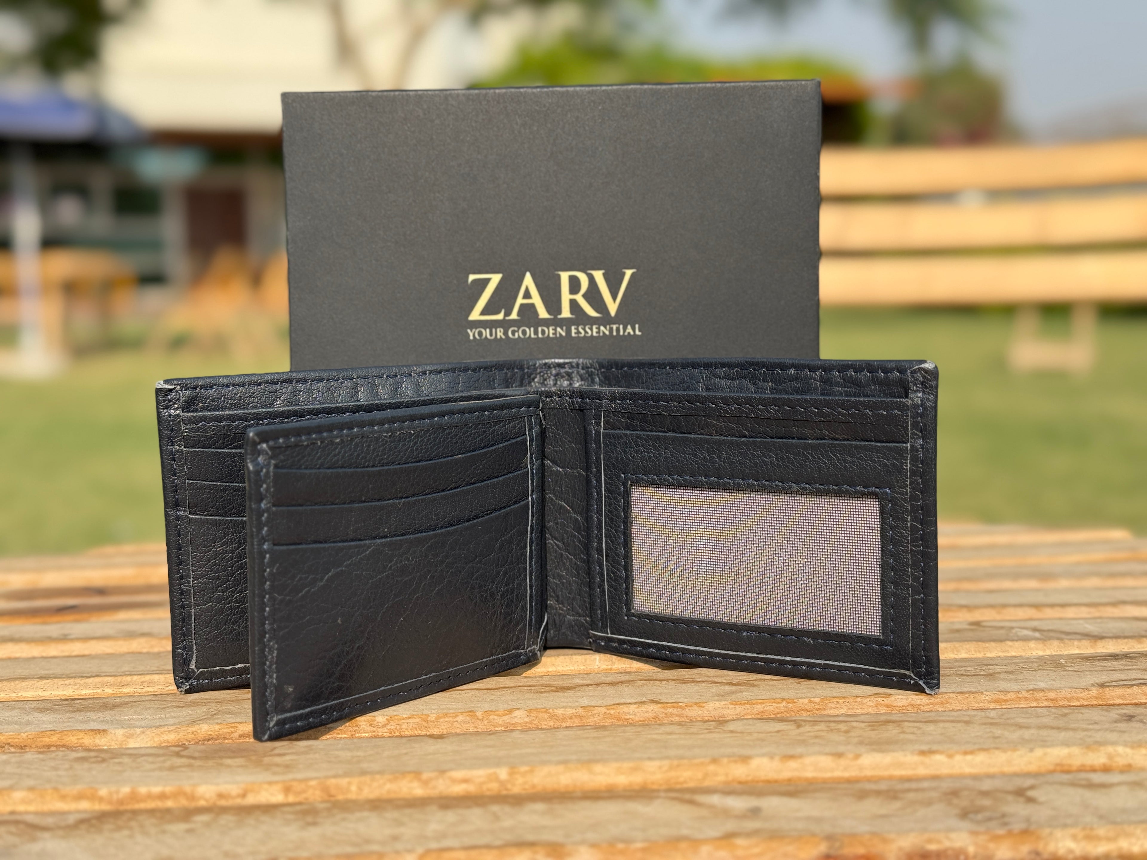 Vantage Wallet - Navy Blue Soft Leather | Slim Bifold